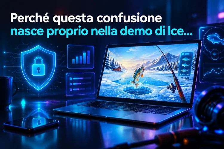 Perché questa confusione nasce proprio nella demo di Ice Fishing